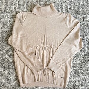 Calvin Klein Light Beige Turtleneck Sweater